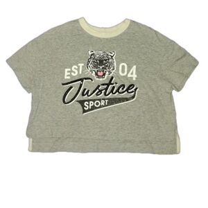 5/$25 Girls Justice Active Crop Top, Size 7